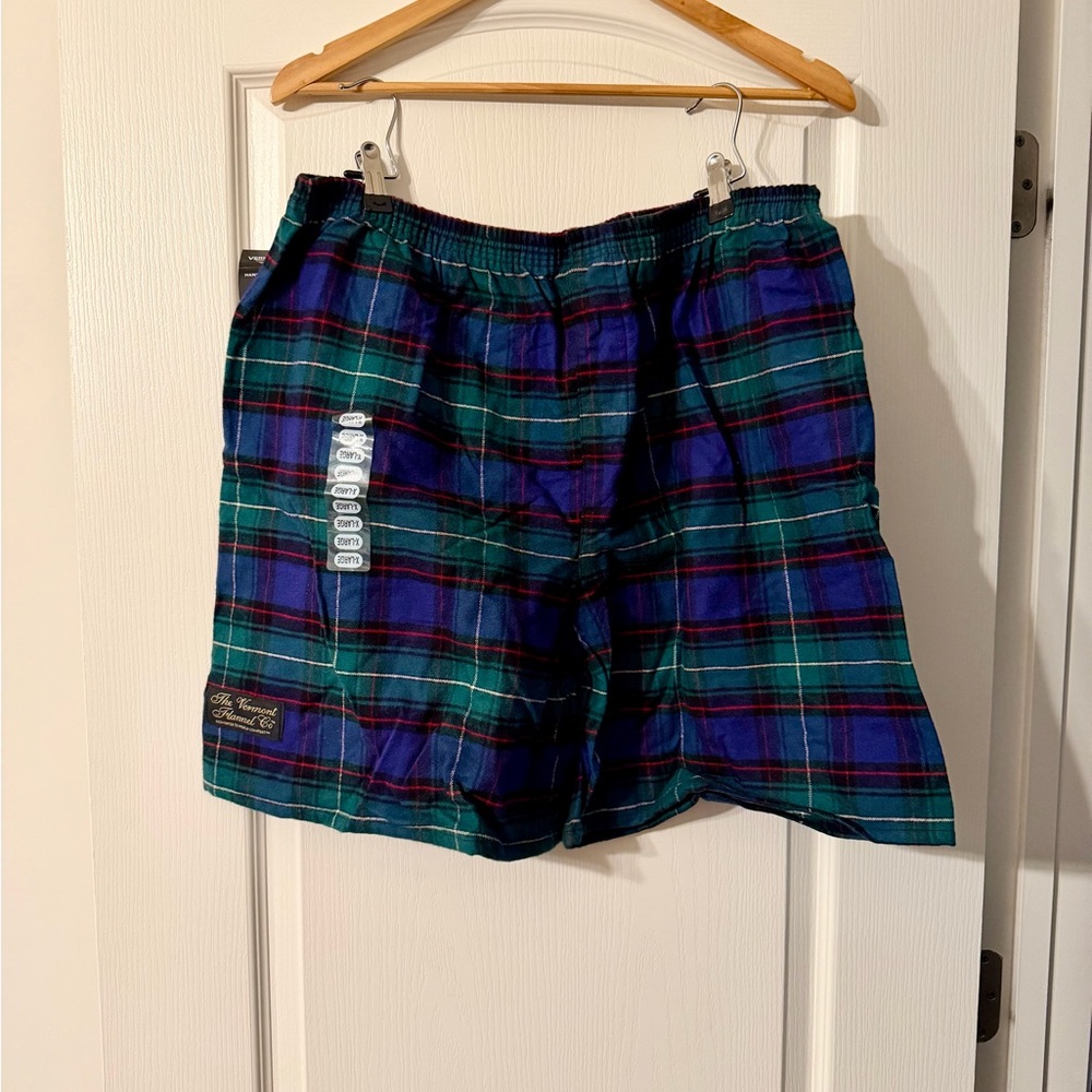 Vermont Flannel Company Plaid Lounge Shorts